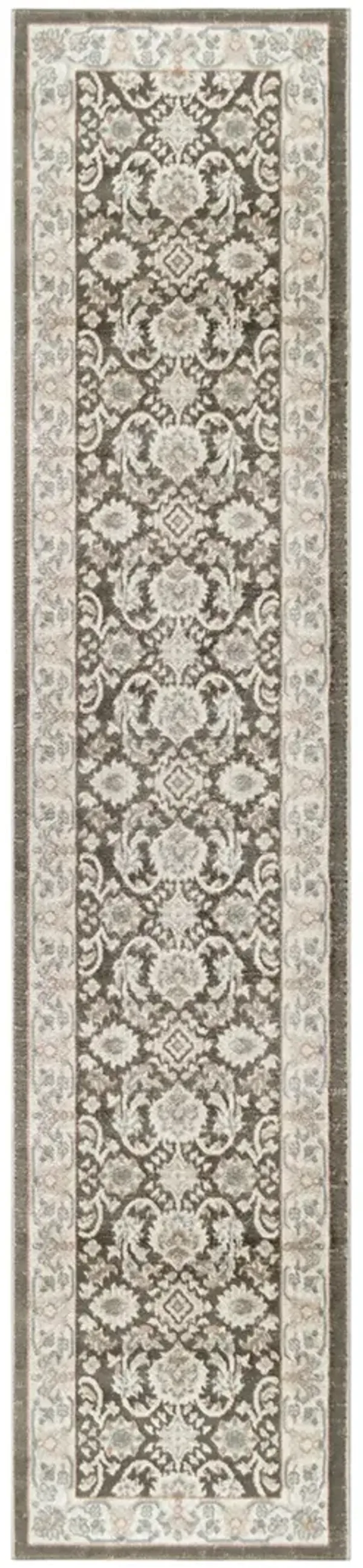 Serenity Home SRH02 Ivory/Gray/Blue 2'2" x 7'6" Rug