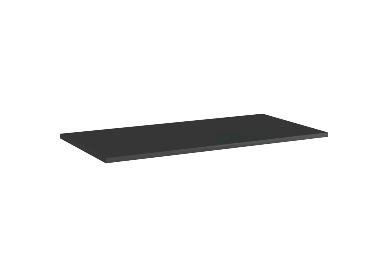 vidaXL Bookshelf Boards 4 pcs High Gloss Black 31.5"x15.7"x0.6" Chipboard