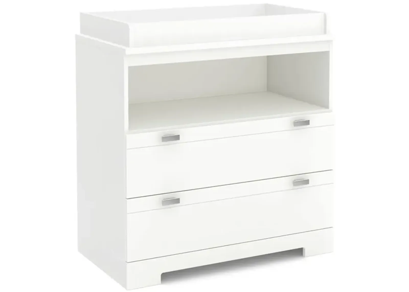 Hivvago Modern Nursery 2 Drawer Storage Baby Changing Table in White