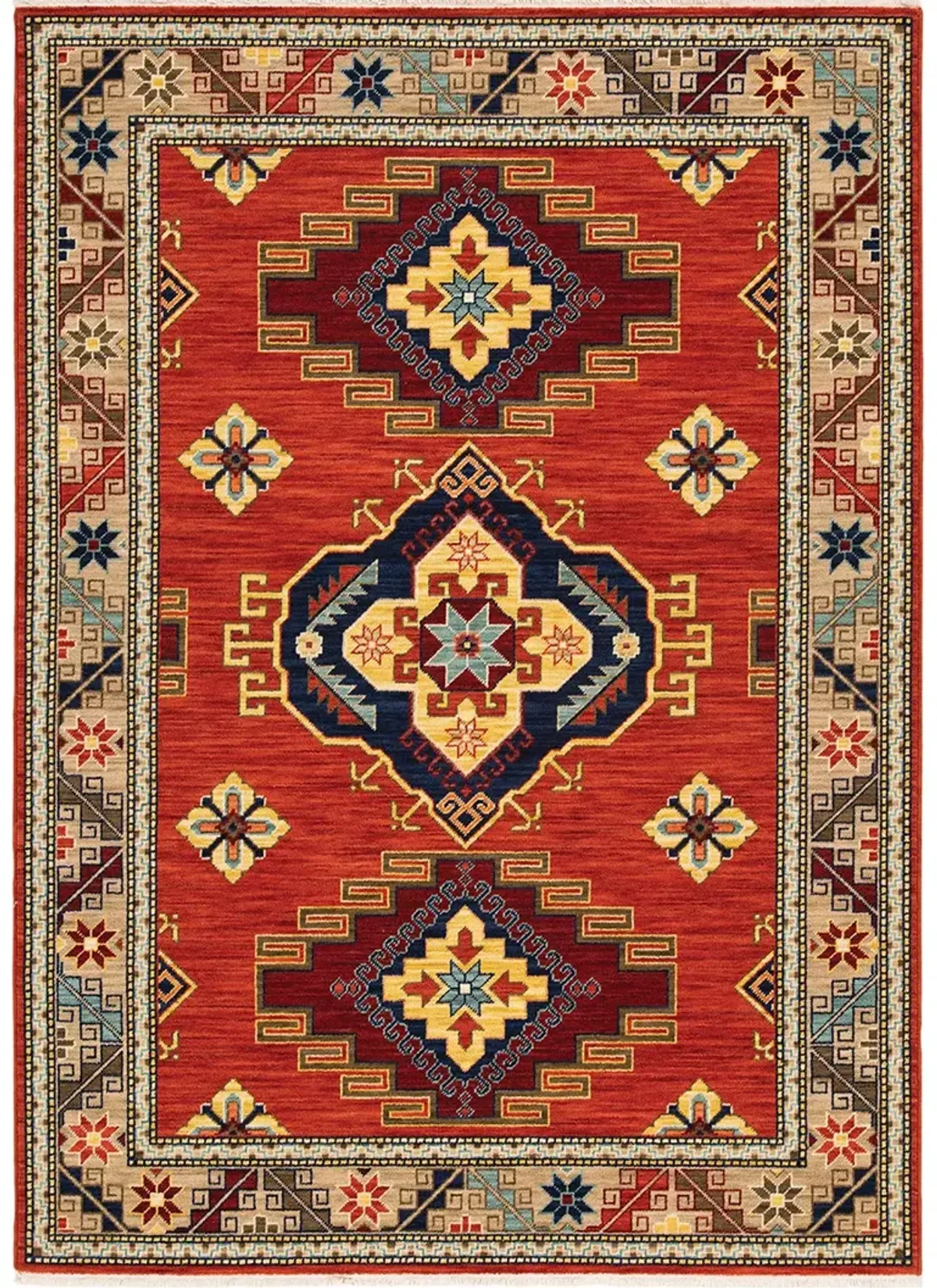 Lilihan 9'10" x 12'10" Red Rug