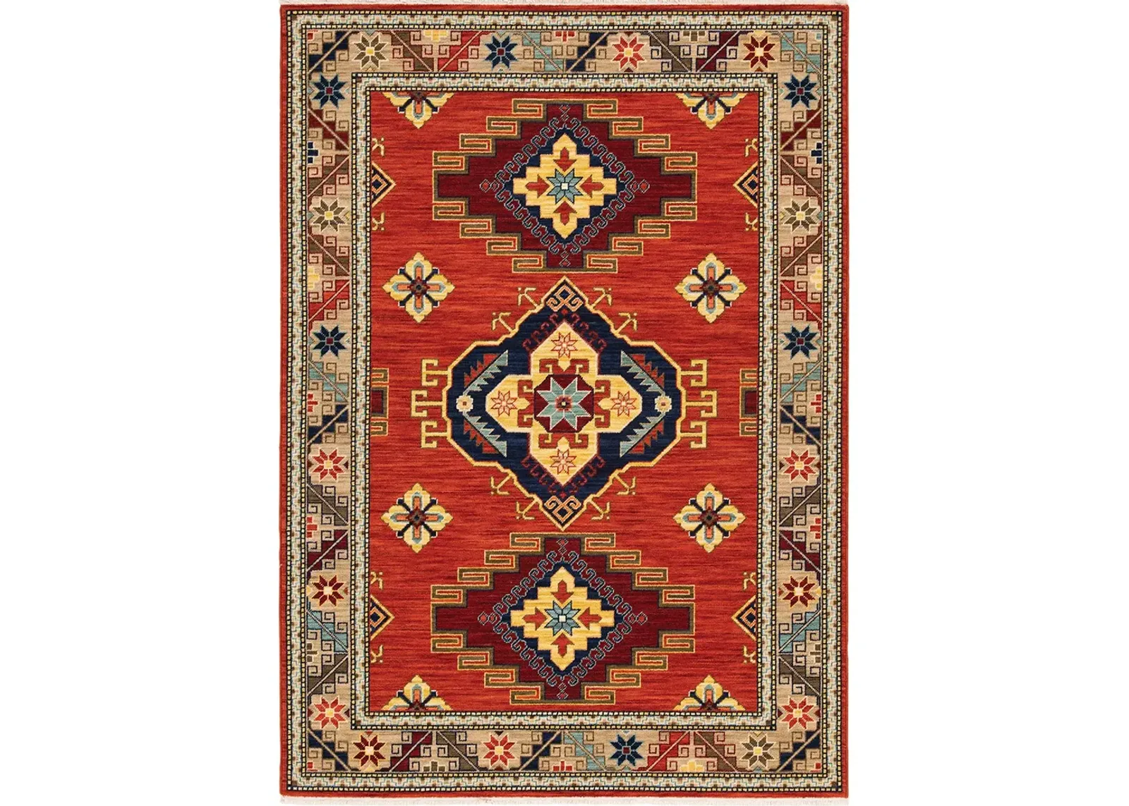 Lilihan 9'10" x 12'10" Red Rug