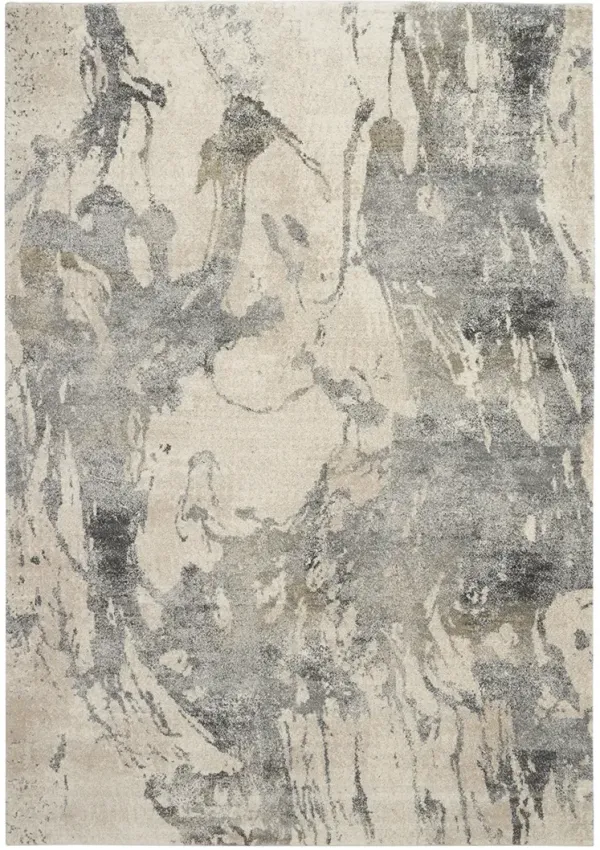 Fusion FSS16 Cream/Gray 7'10" x 10'6" Rug