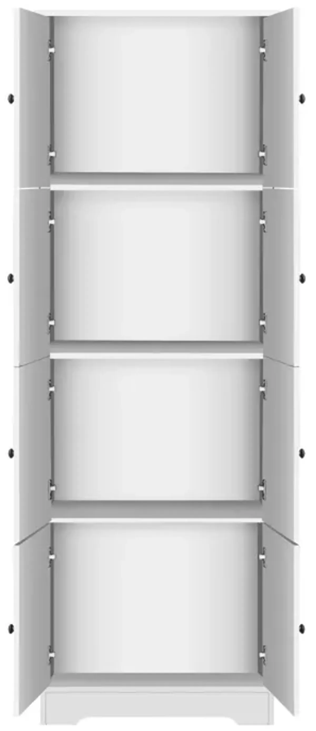 4-Door Tall Storage Cabinet for Various Rooms