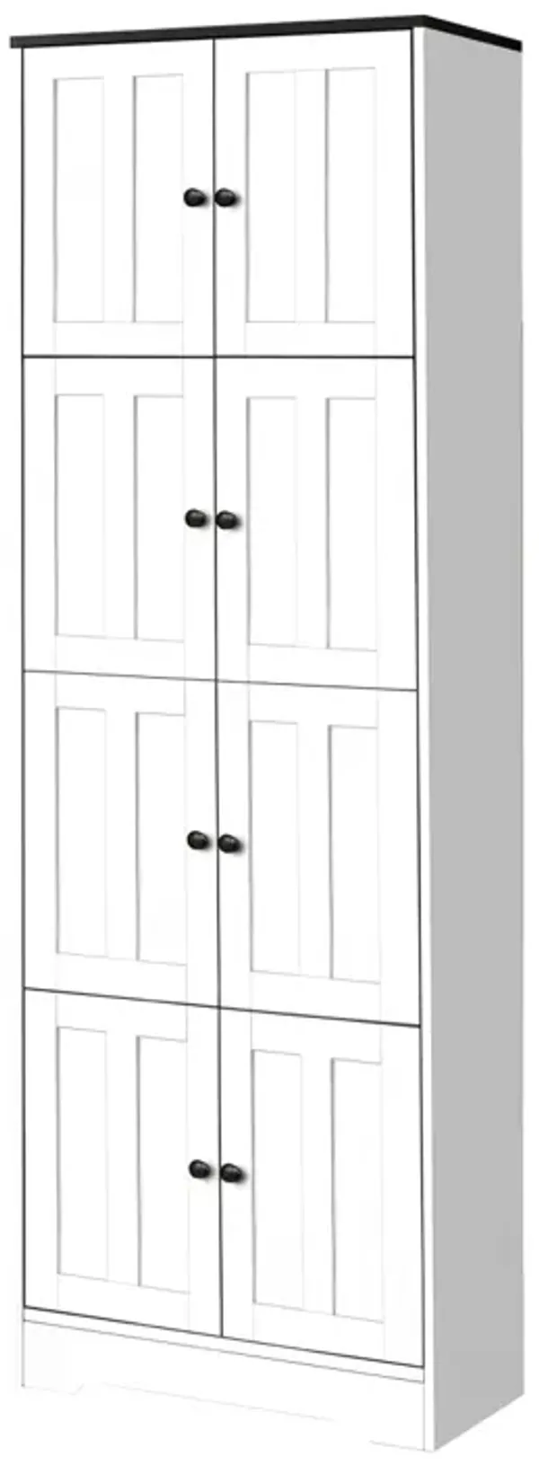 Streamdale 4-Door Tall Storage Cabinet for Various Rooms