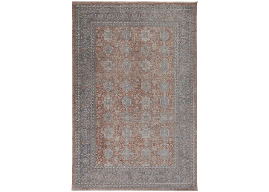 Marquette 3761F Red/Orange/Blue 2'8" x 8' Rug