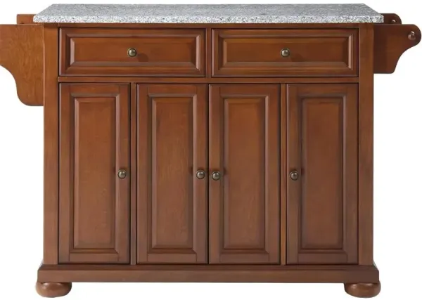 Alexandria Granite Top Full Size Kitchen Island/Cart