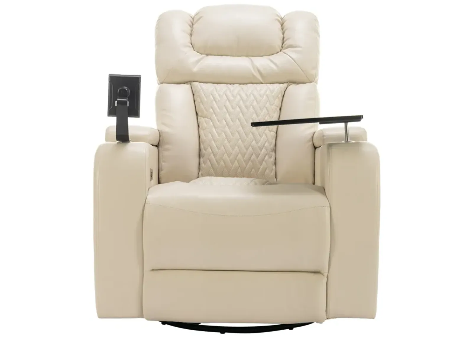 Merax 270 Degree Swivel PU Leather Power Recliner Chair