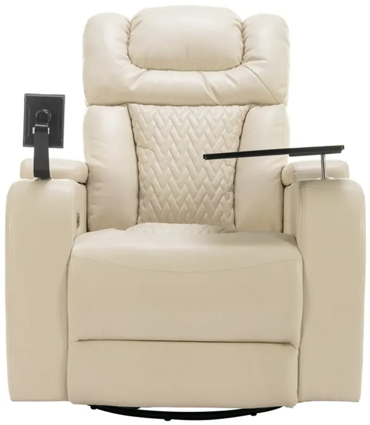 Merax 270 Degree Swivel PU Leather Power Recliner Chair