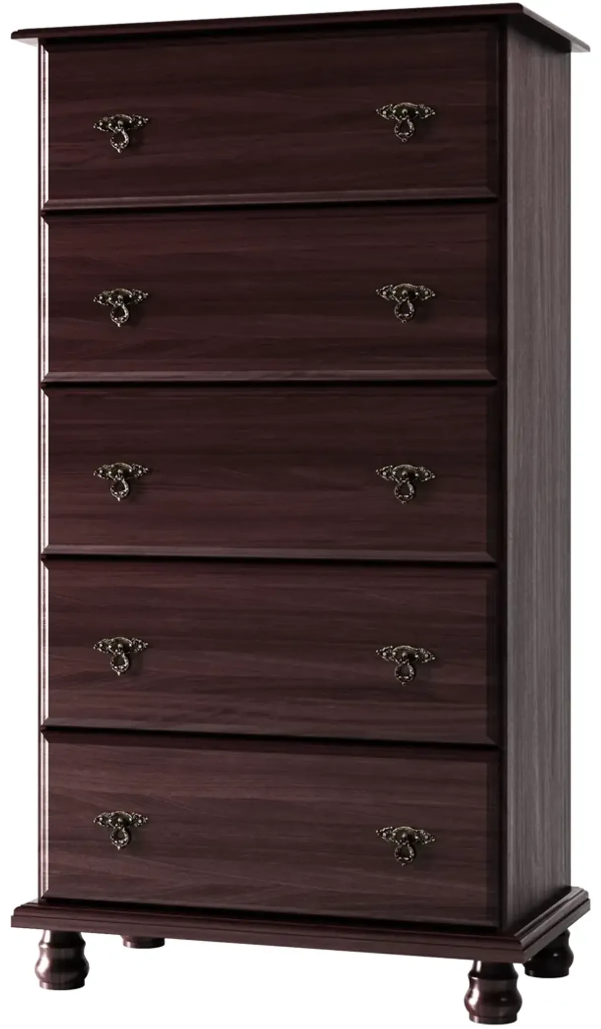 100% Solid Wood Kyle 5-Jumbo Drawer Chest