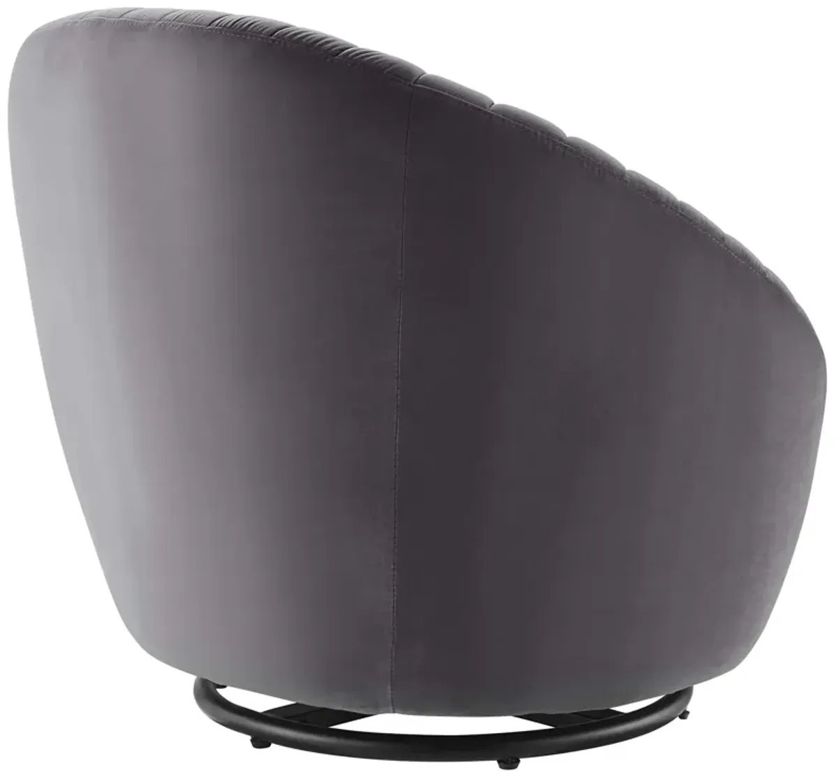 Whirr Tufted Performance Velvet Swivel Chair