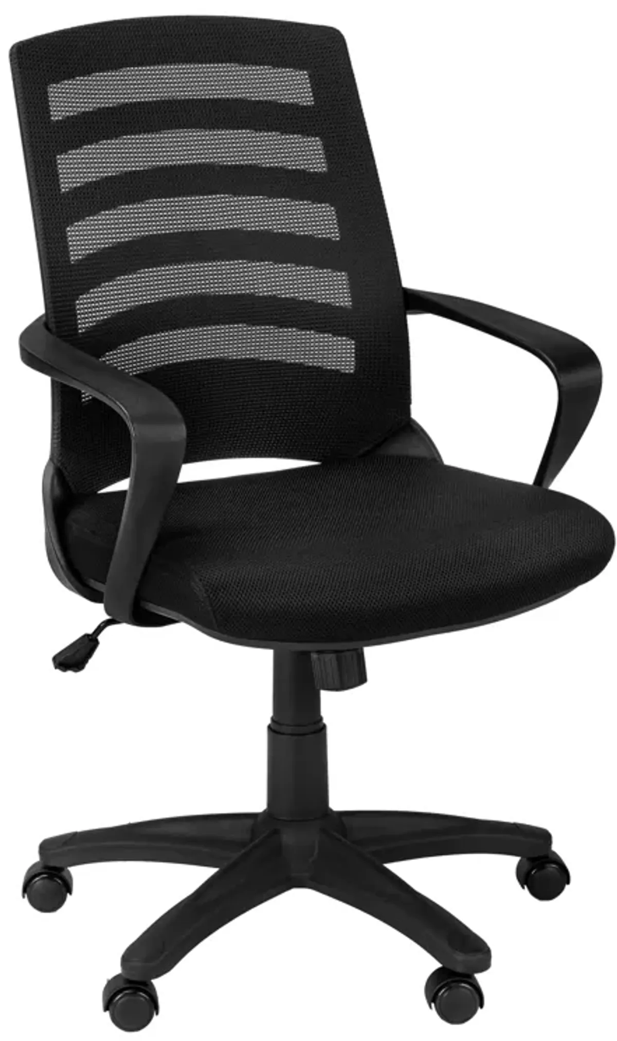 Monarch Specialties I 7224 Office Chair, Adjustable Height, Swivel, Ergonomic, Armrests, Computer Desk, Work, Metal, Mesh, Black, Contemporary, Modern