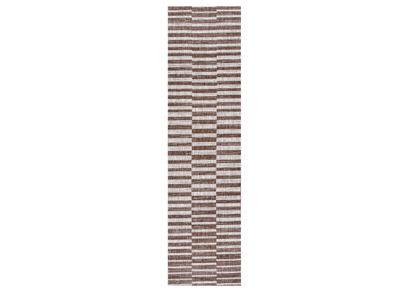 Sukie Modern Offset Stripe Indoor/Outdoor Area Rug