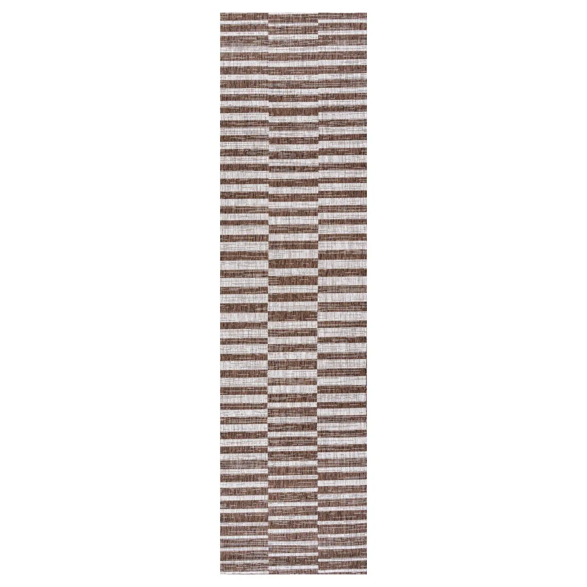 Sukie Modern Offset Stripe Indoor/Outdoor Area Rug