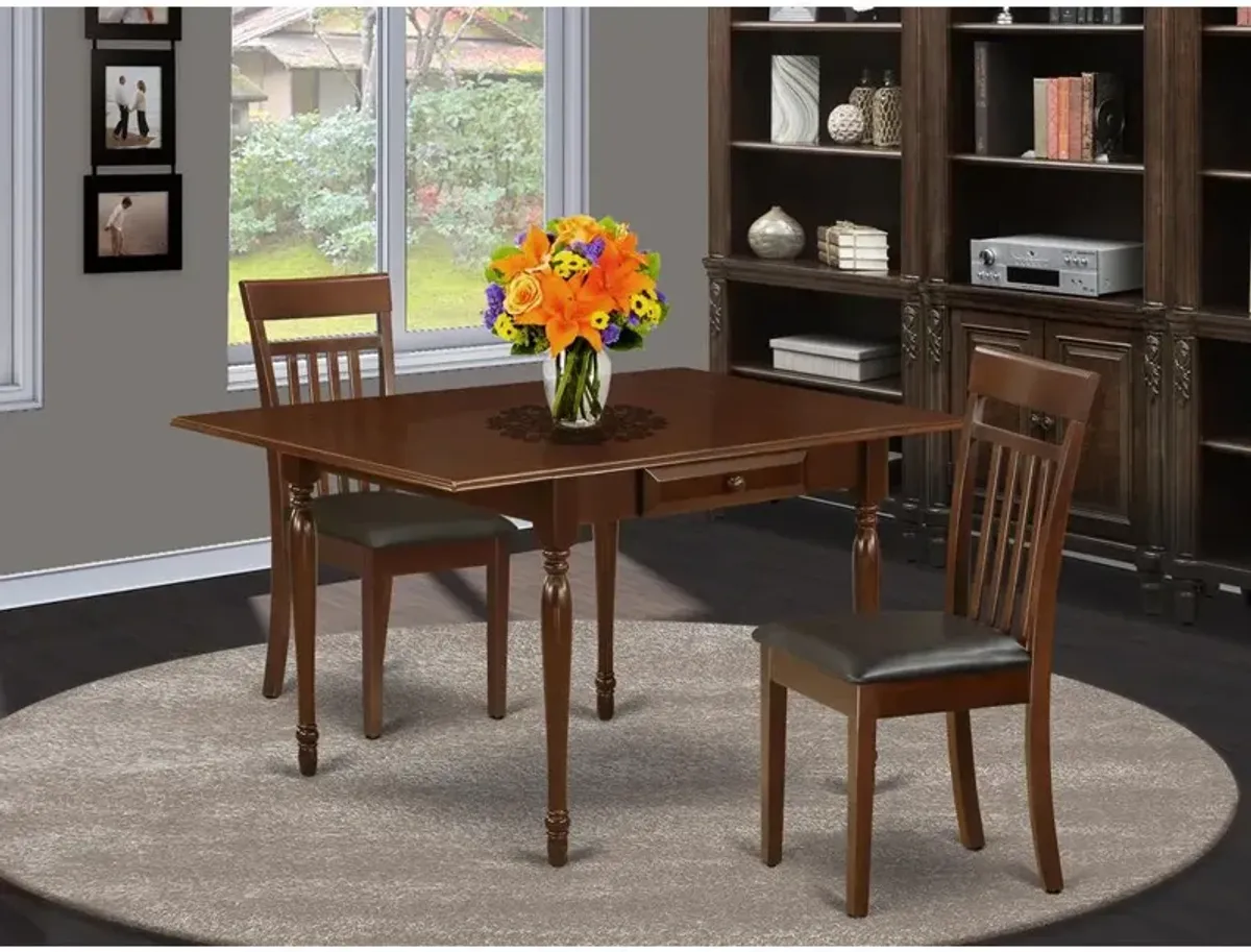 East West Furniture Dining Room Set Mahogany