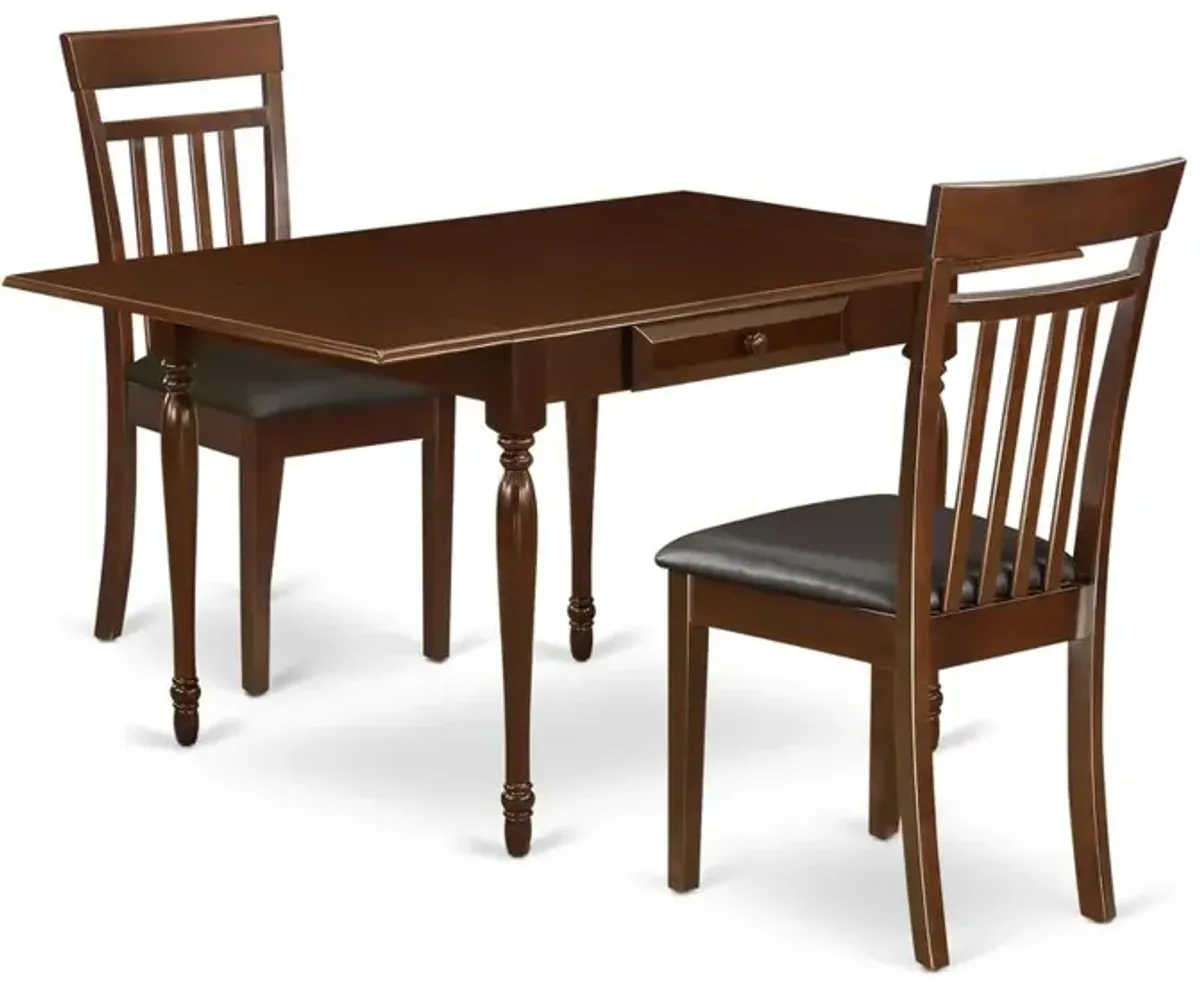 East West Furniture Dining Room Set Mahogany