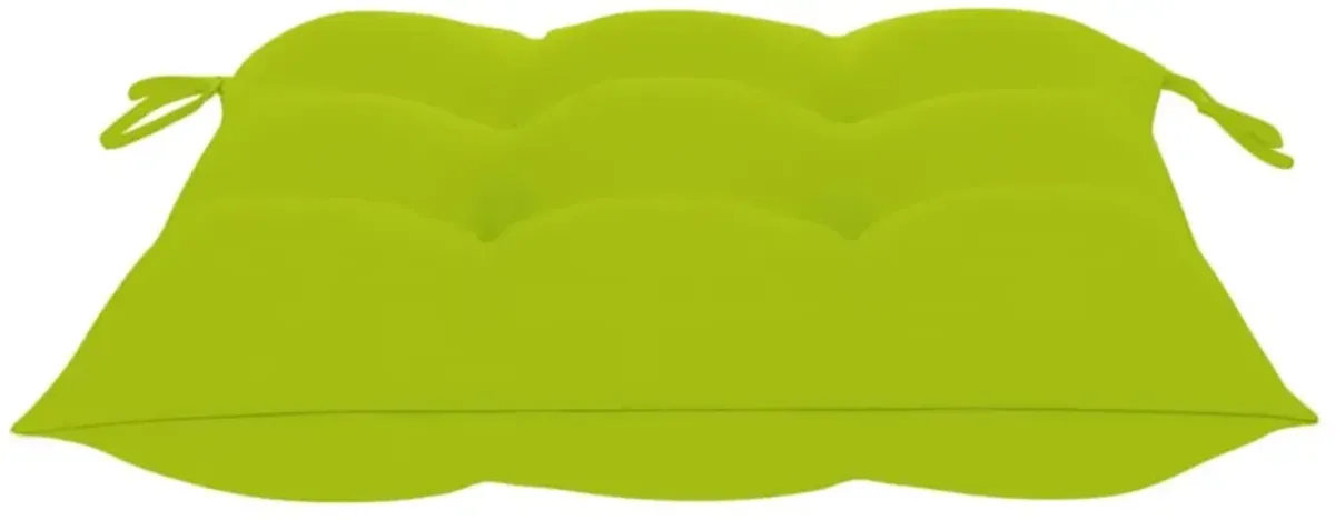 vidaXL Chair Cushions 4 pcs Bright Green 19.7"x19.7"x2.8" Fabric