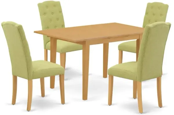 East West Furniture Dining Room Set Oak