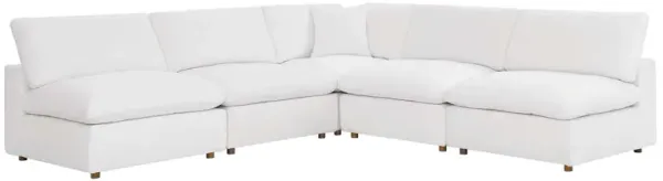 Commix Down Filled Overstuffed 5-Piece Armless Sectional Sofa