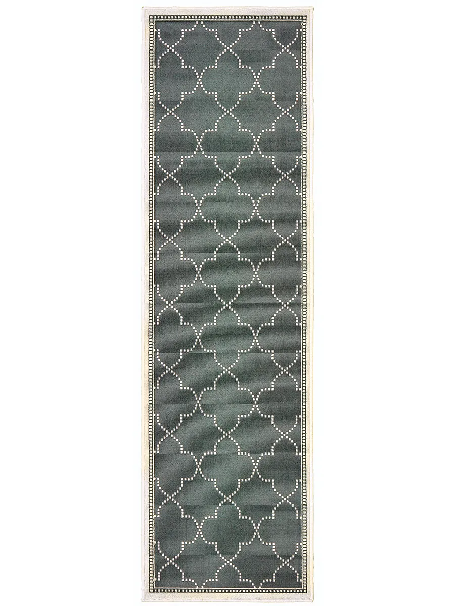 Marina 2'3" x 7'6" Grey Rug