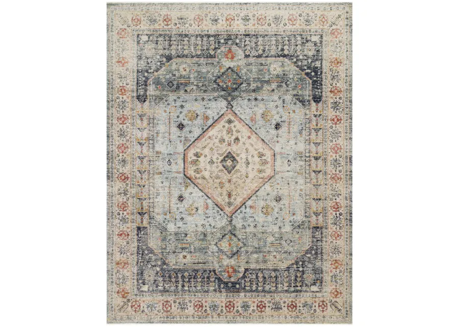 Graham GRA03 Blue/Antique Ivory 6'7" x 9'7" Rug