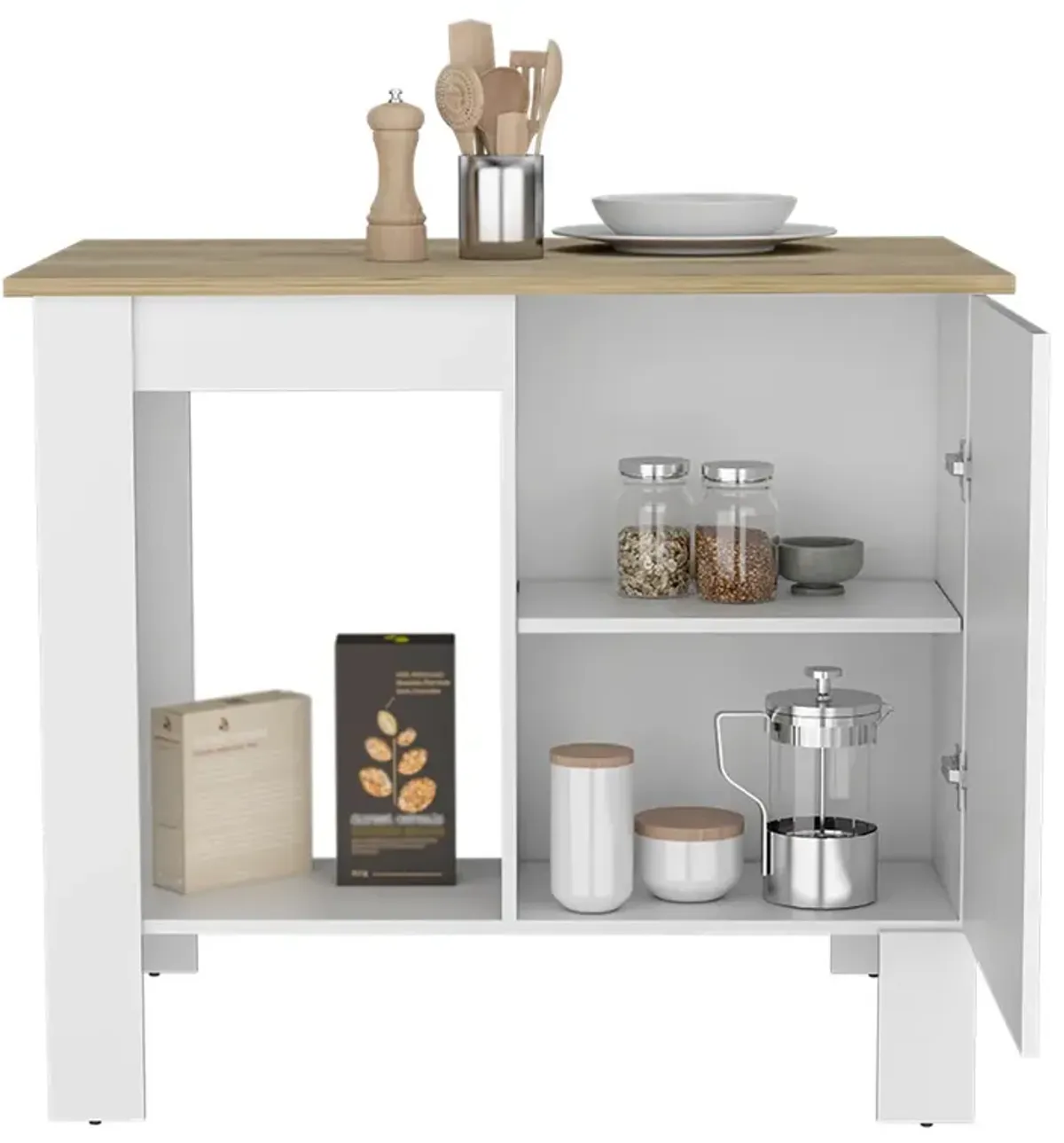 Kitchen Island Shoproni, Kitchen, White