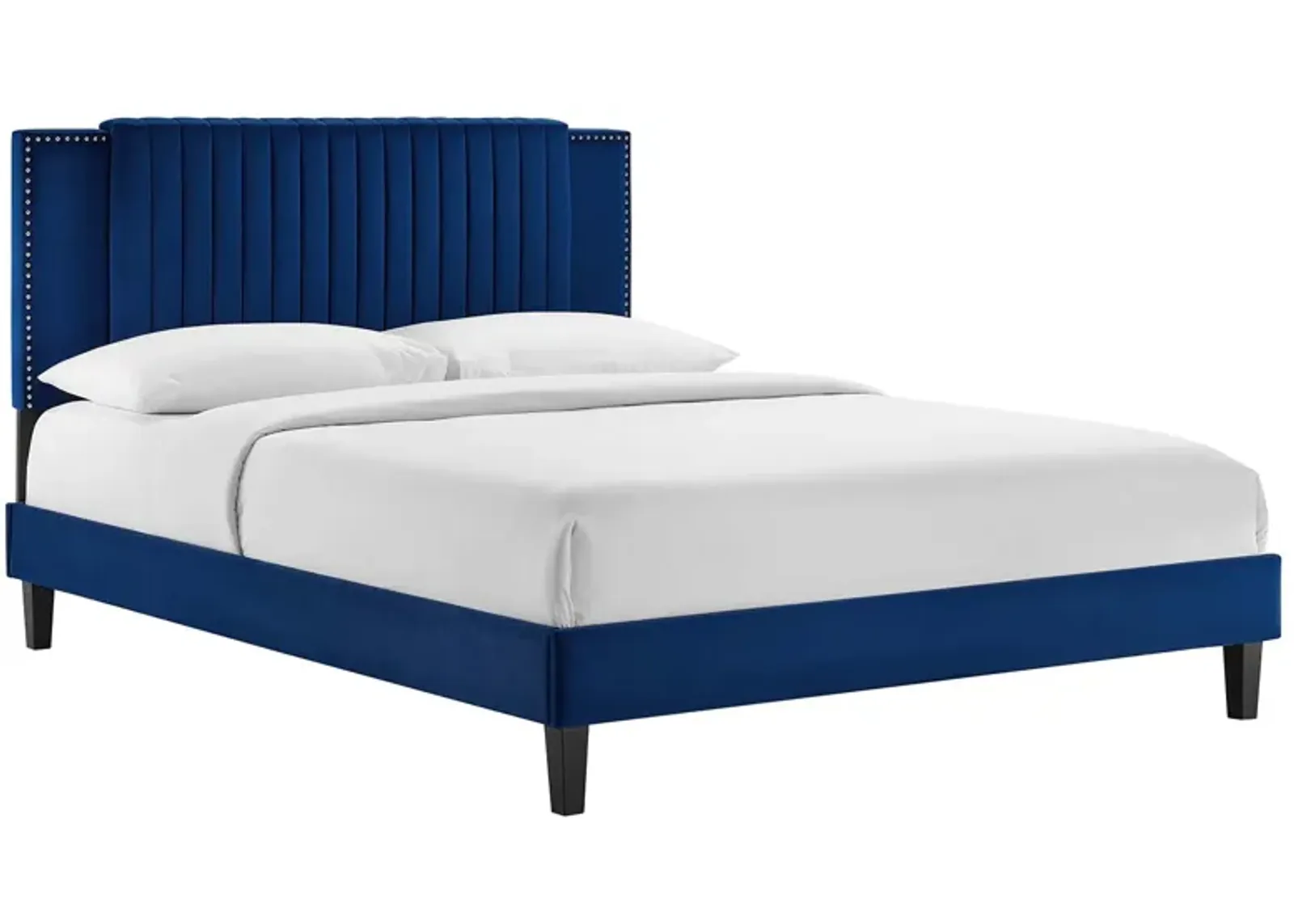 Modway - Zahra Channel Tufted Performance Velvet Queen Platform Bed