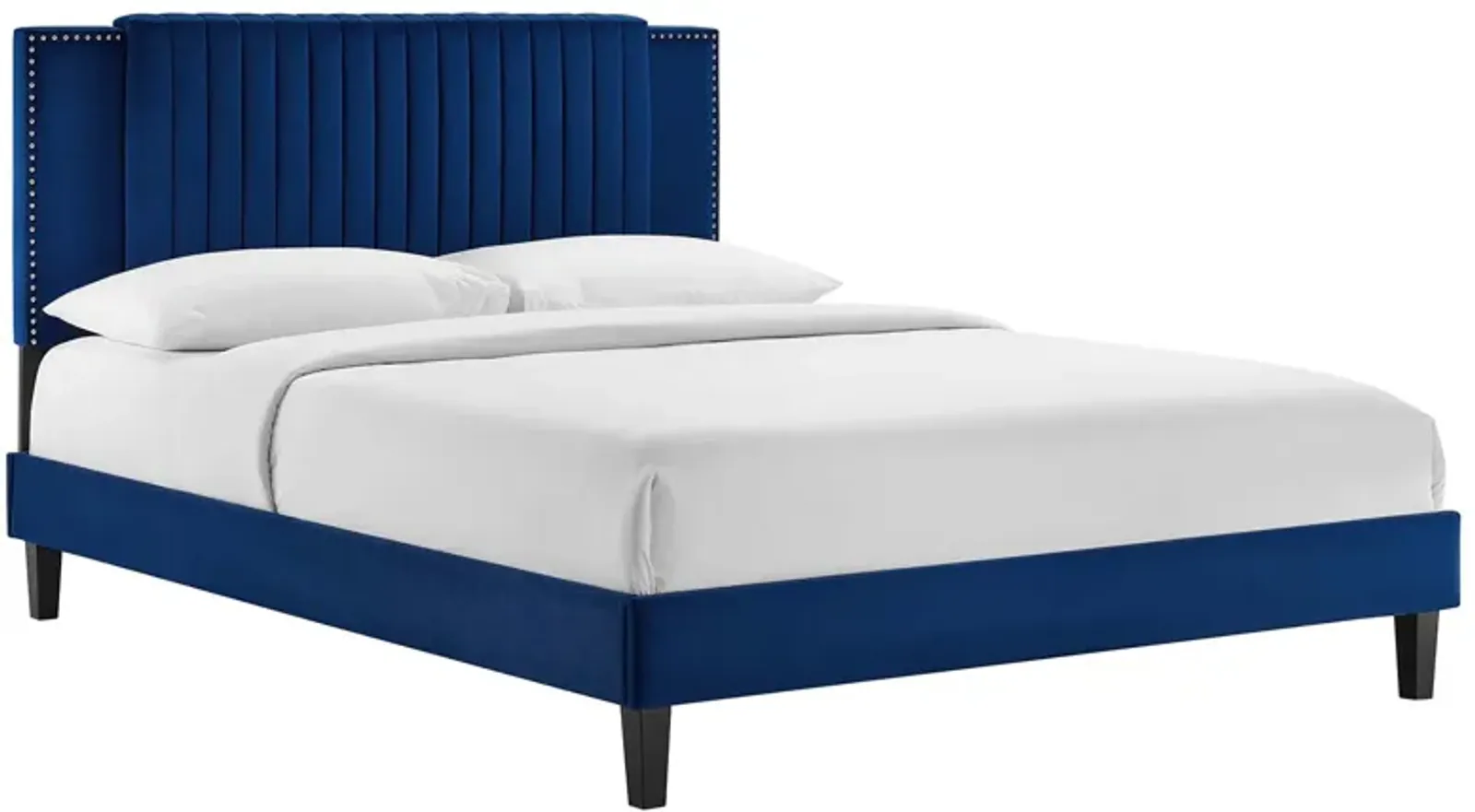 Modway - Zahra Channel Tufted Performance Velvet Queen Platform Bed