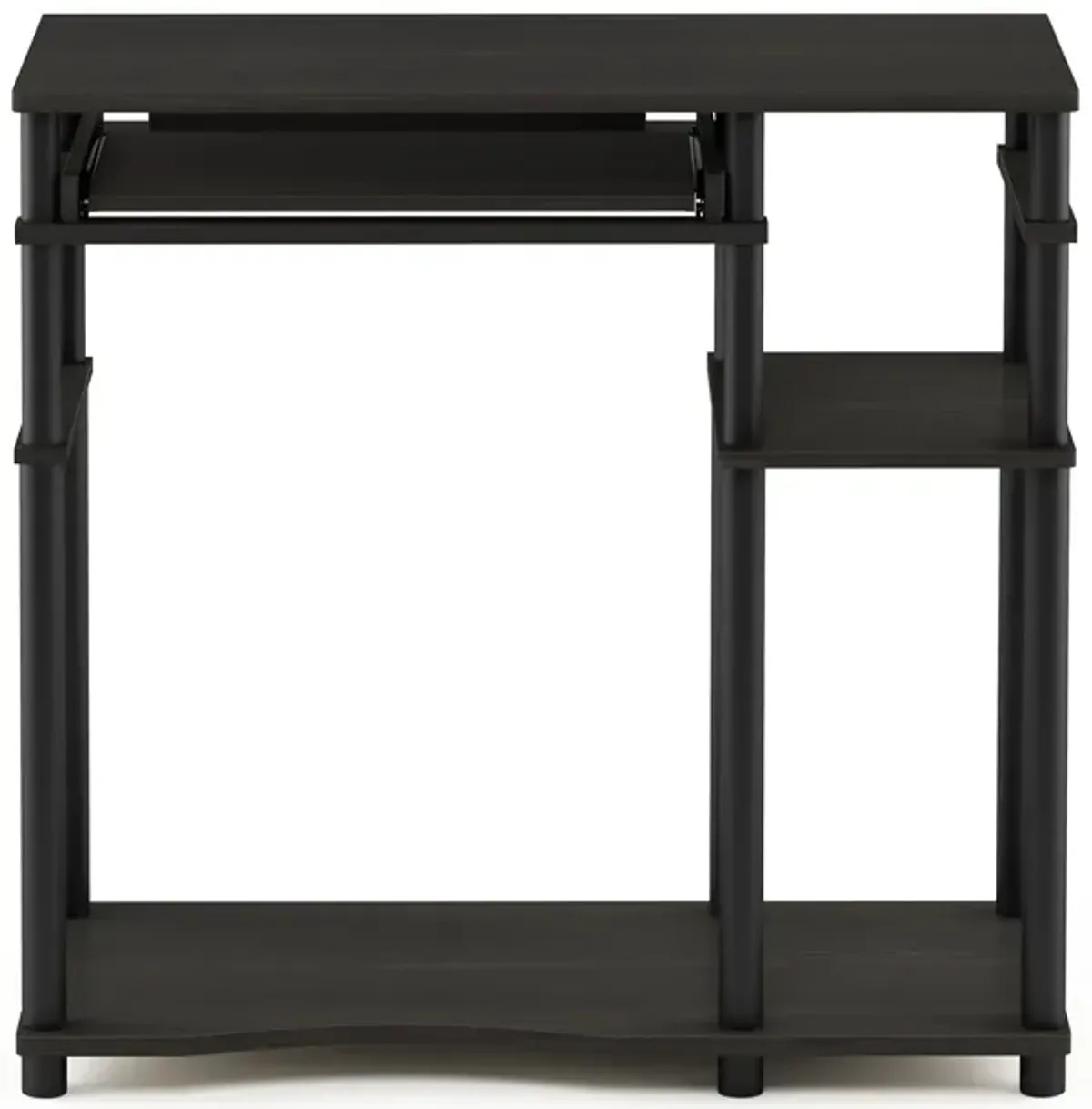 Furinno Furinno Abbott Computer Desk with Bookshelf, Espresso/Black, 17097EX/BK