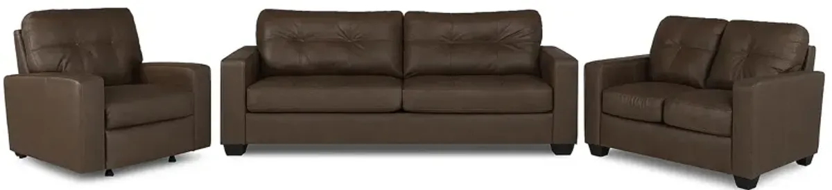 Barlin Mills Umber Sofa, Loveseat, & Recliner Set