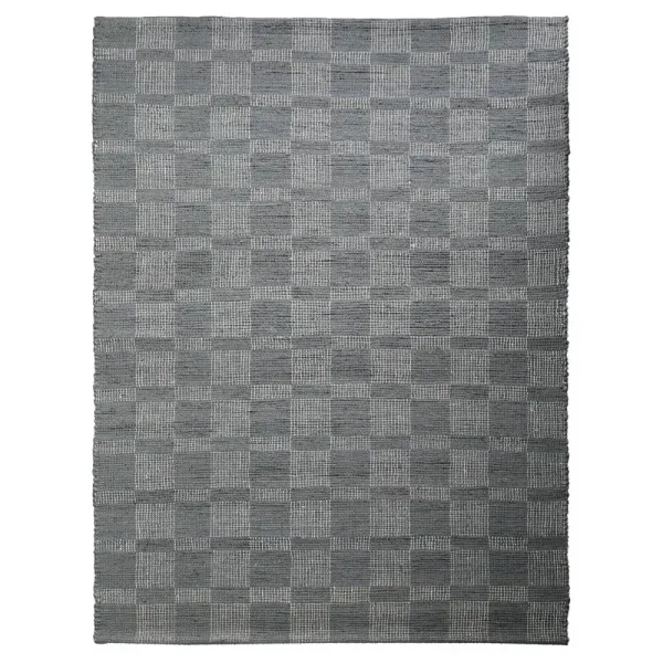 HAND WOVEN JUTE ECO-FRIENDLY Contemporary AREA RUGS  - 6'x9', Rectangle Blue Color, Contemporary, High Pile, Natural Fiber, Outdoor Indoor Handmade Area Rugs for Living Room, Bed Room (J00092)