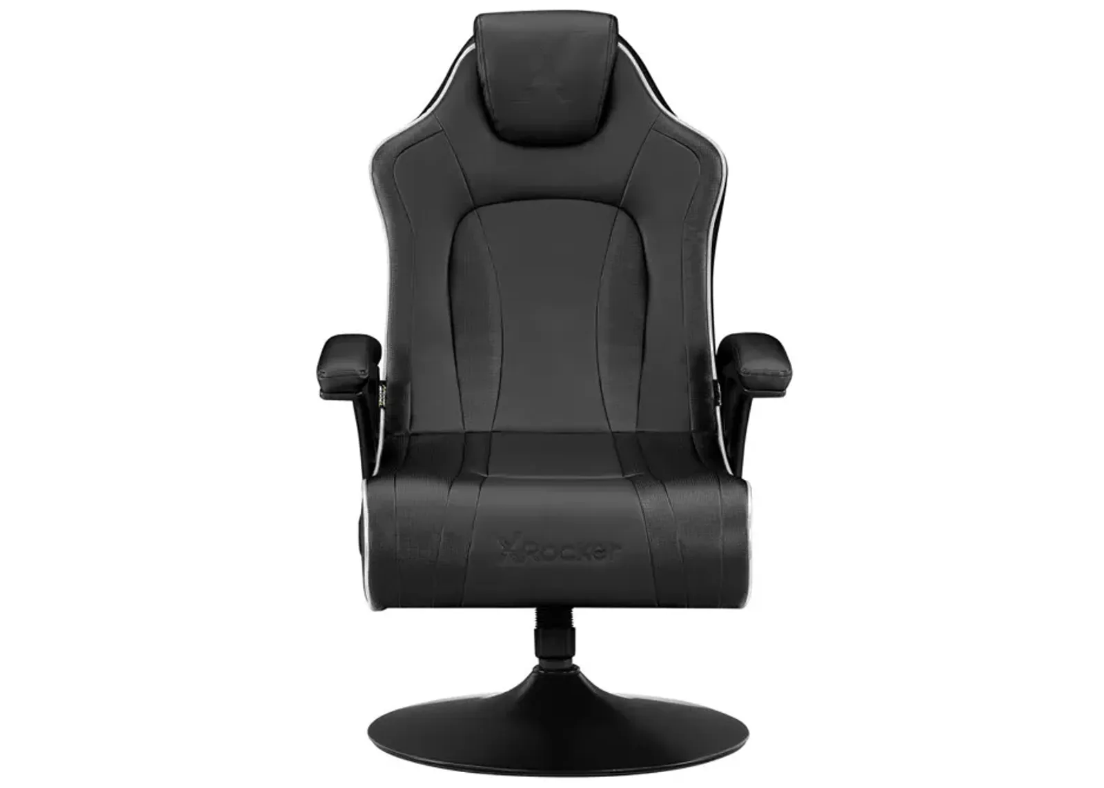 CXR3 LED Audio Pedestal Gaming Chair with Subwoofer, Neo Fiber, Black/LED