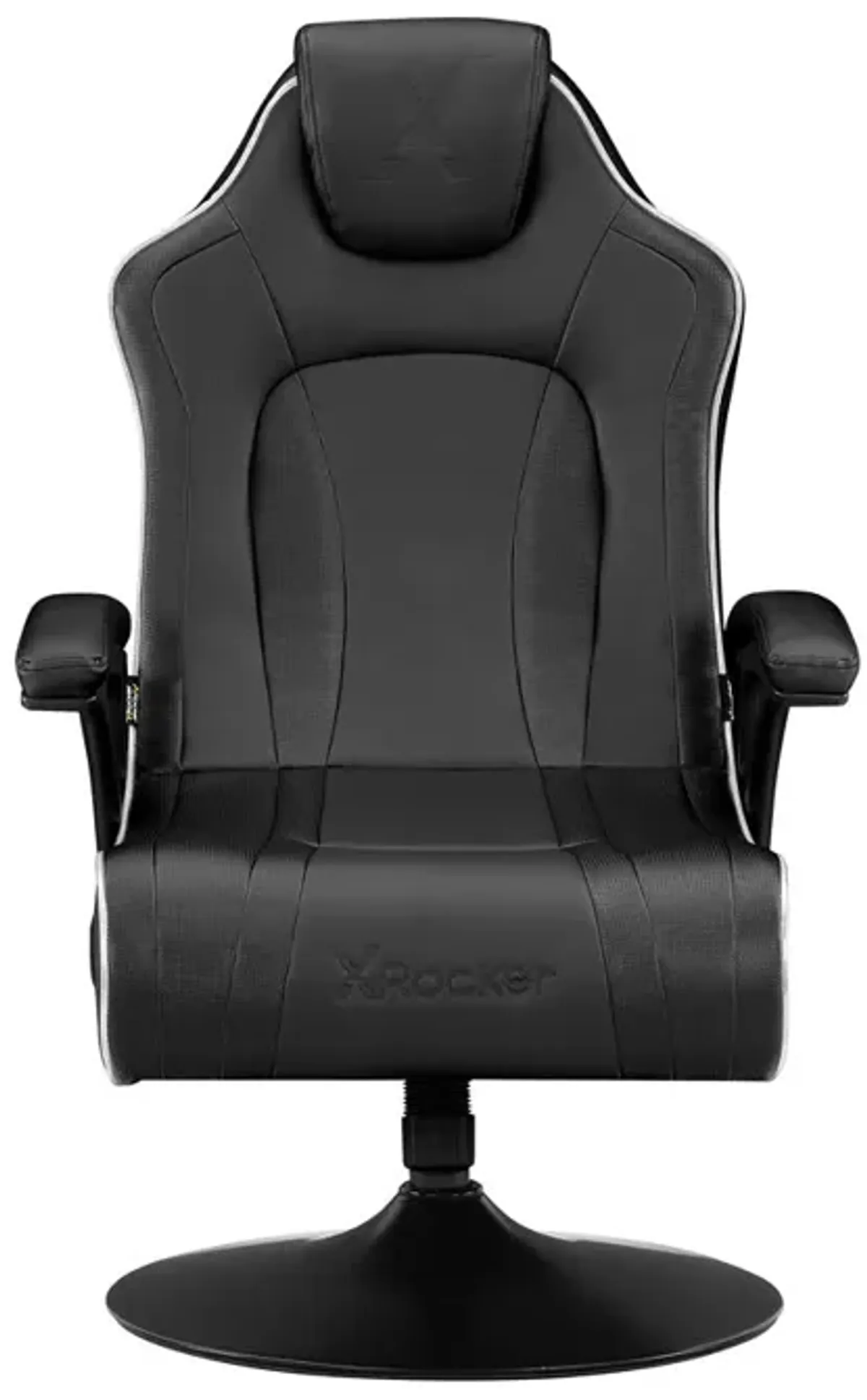 CXR3 LED Audio Pedestal Gaming Chair with Subwoofer, Neo Fiber, Black/LED