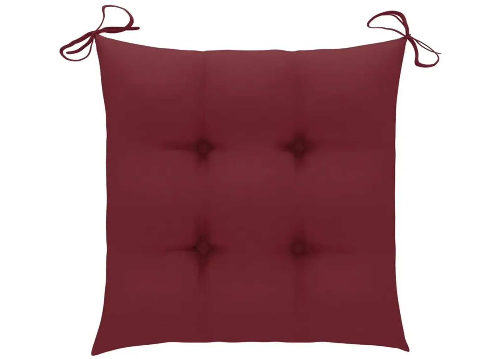 vidaXL Chair Cushions 6 pcs Wine Red 15.7"x15.7"x2.8" Fabric