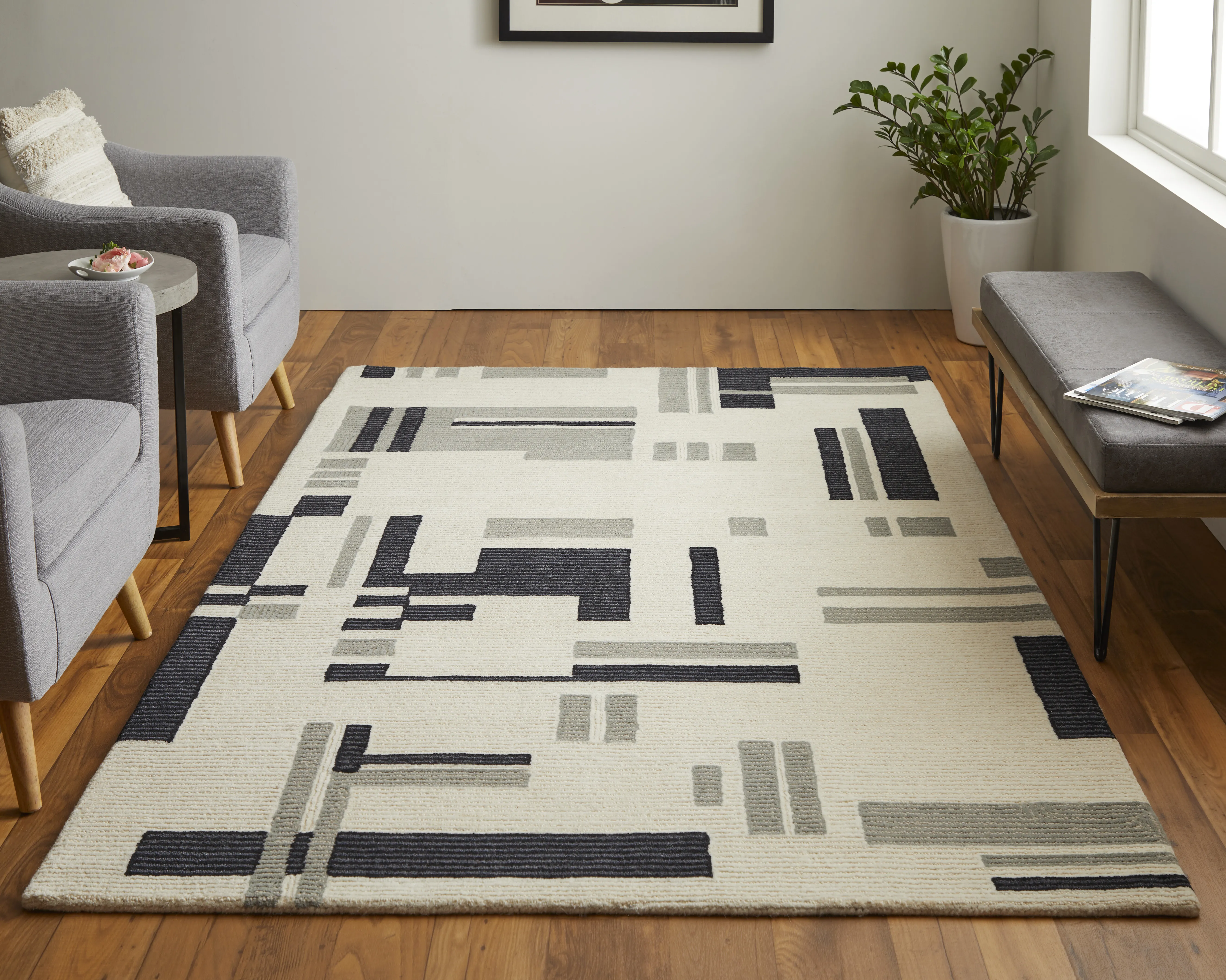 Maguire 8903F Ivory/Taupe 8' x 10' Rug