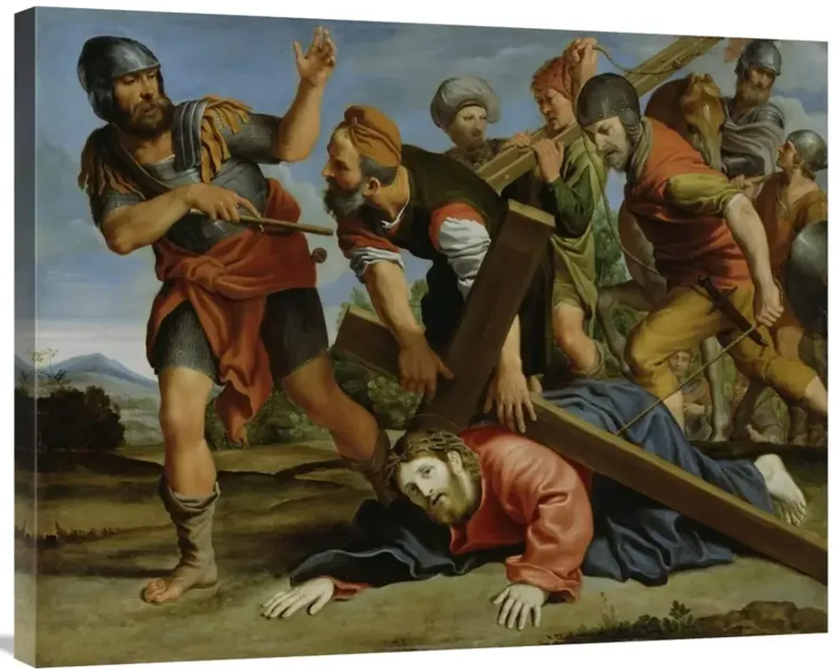 The Way to Calvary-Canvas Art-35x28