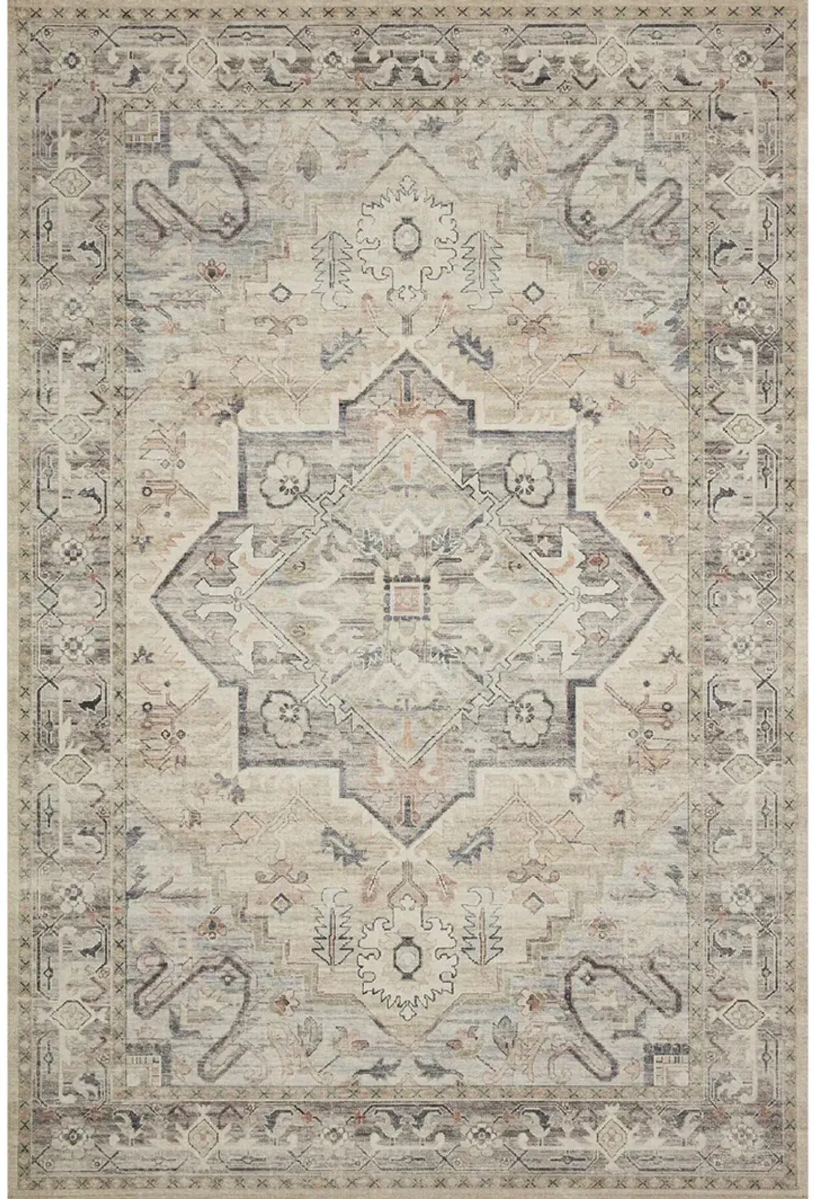 Hathaway HTH07 Multi/Ivory 5' x 7'6" Rug by Loloi II