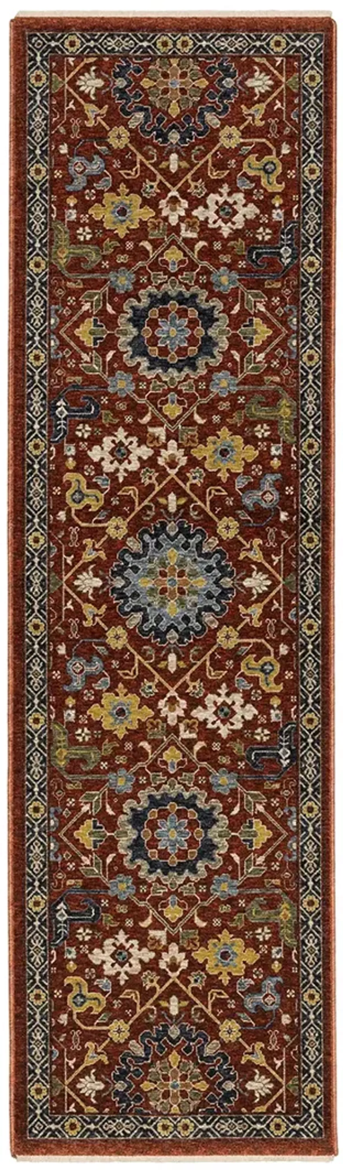 Aberdeen 2'3" x 7'6" Red Rug