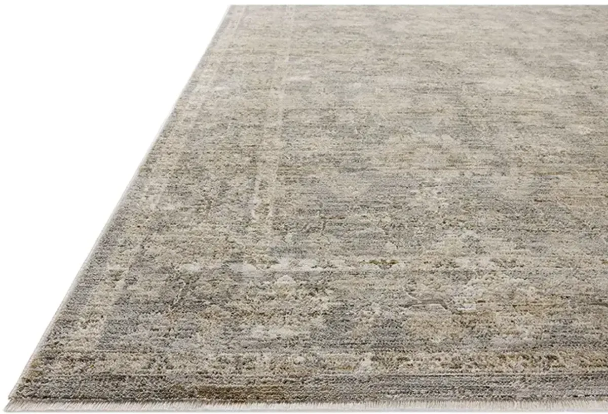 II Tabitha Slate/Natural 2'7" x 8'0" Runner Rug by Loloi II