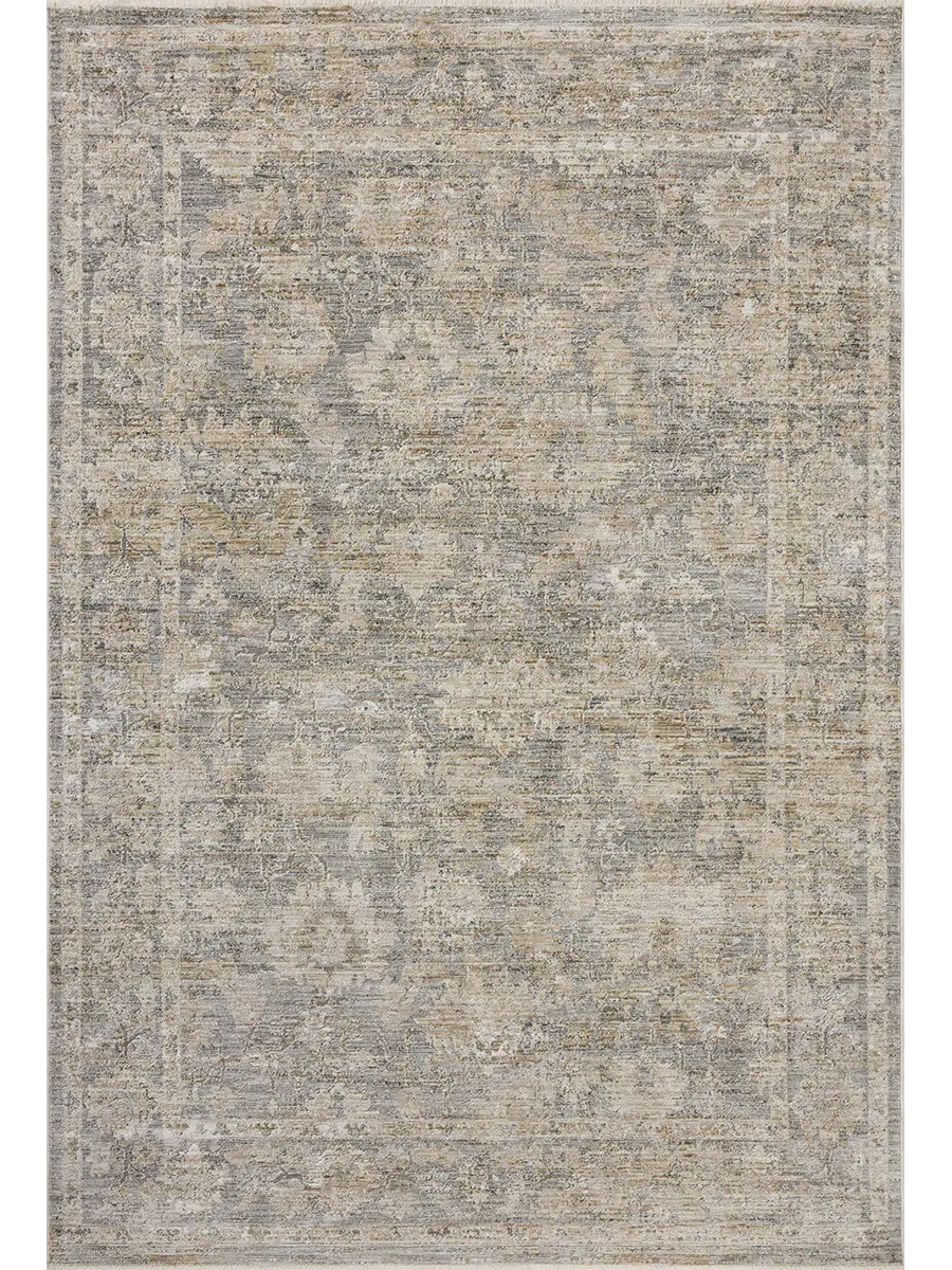 II Tabitha Slate/Natural 2'7" x 8'0" Runner Rug by Loloi II