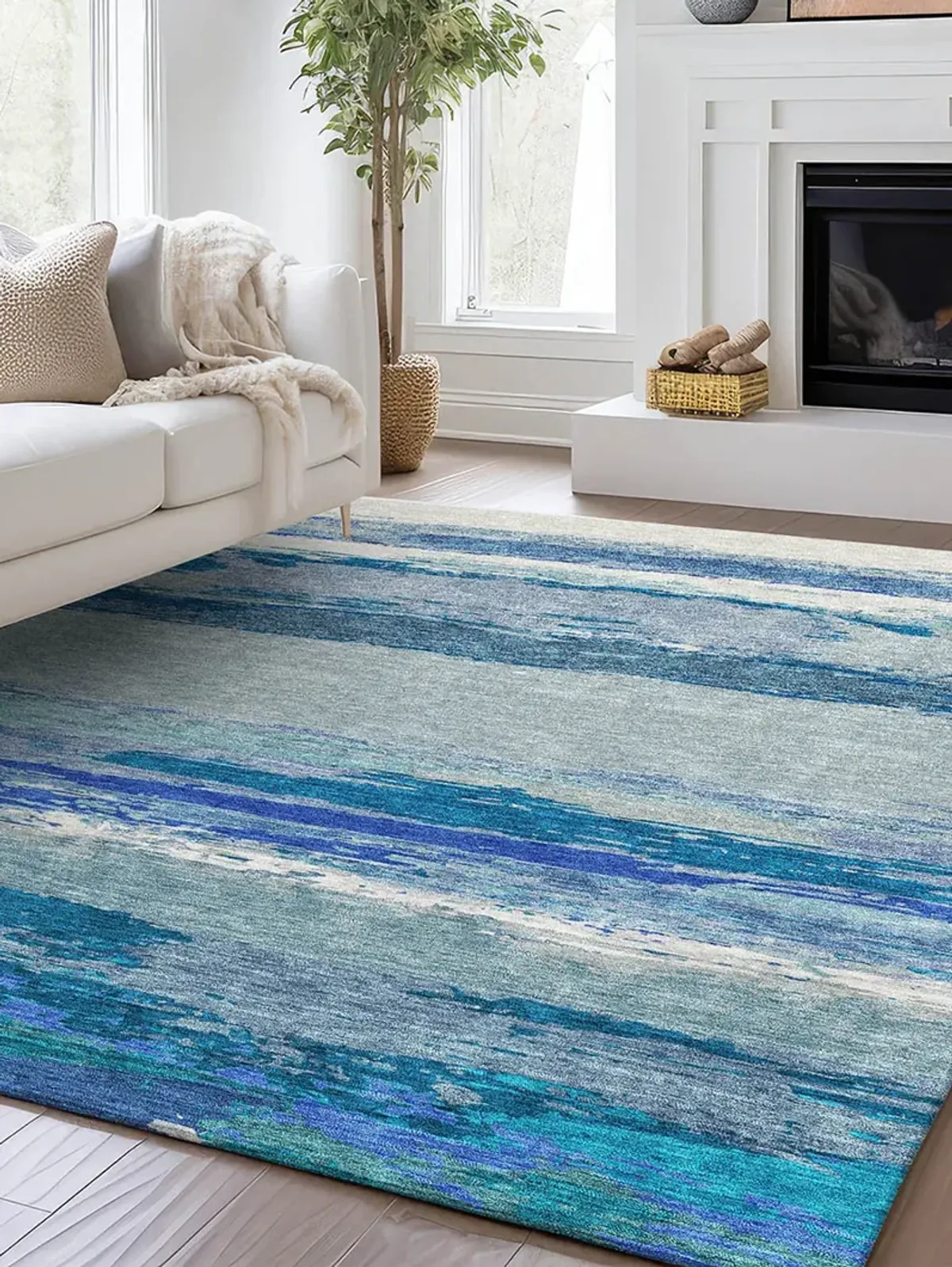 Trevi TV8 Blue 2'3" x 7'6" Rug