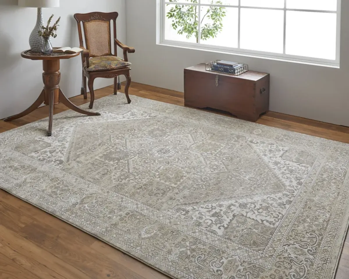 Celene 39KXF Brown/Ivory/Tan 2'6" x 8' Rug