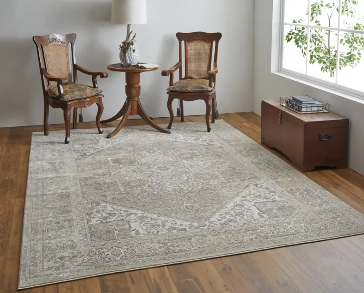 Celene 39KXF Brown/Ivory/Tan 2'6" x 8' Rug