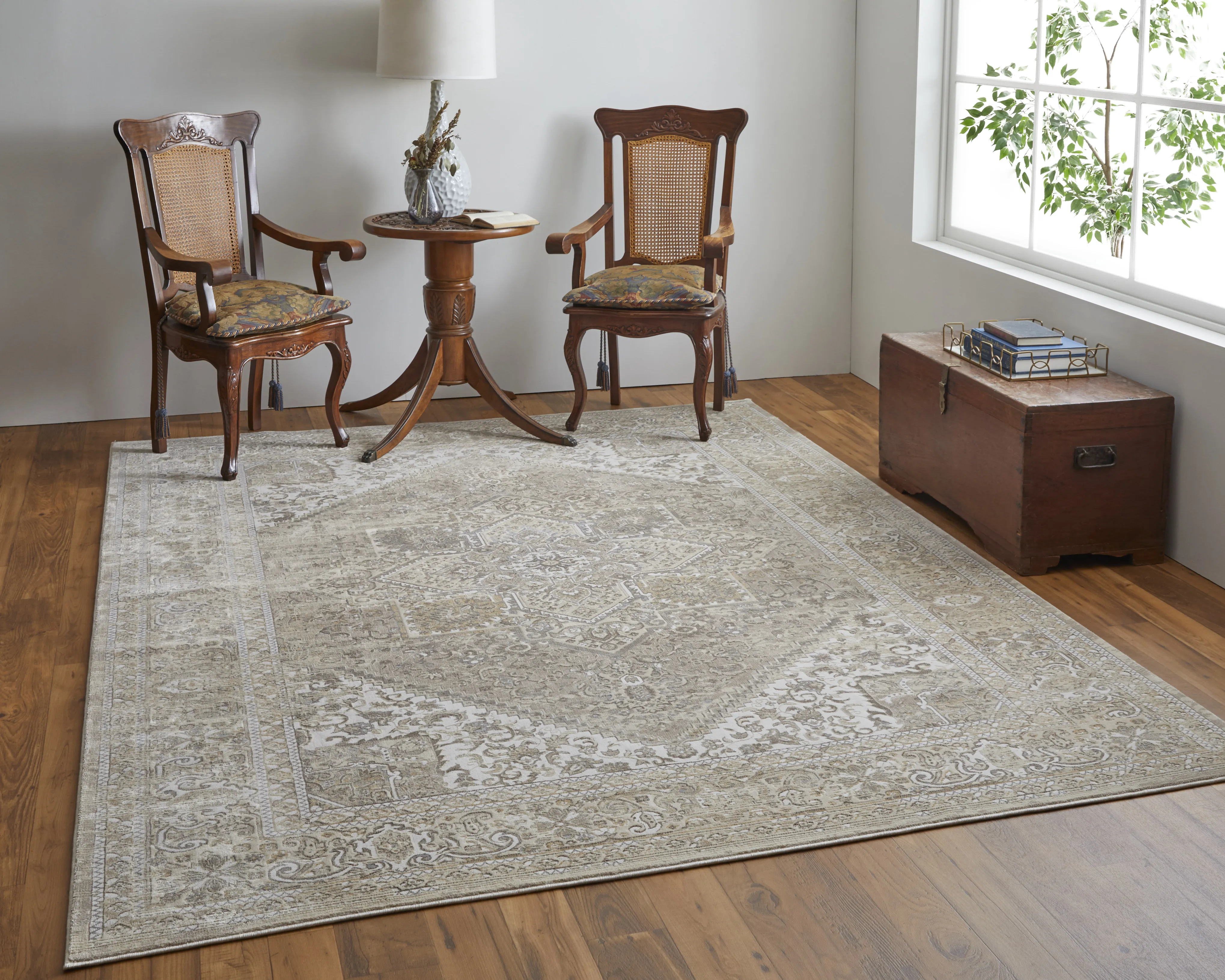 Celene 39KXF Brown/Ivory/Tan 2'6" x 8' Rug