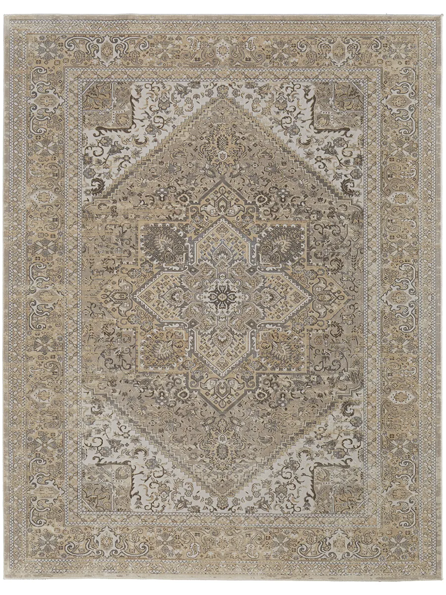 Celene 39KXF Brown/Ivory/Tan 2'6" x 8' Rug