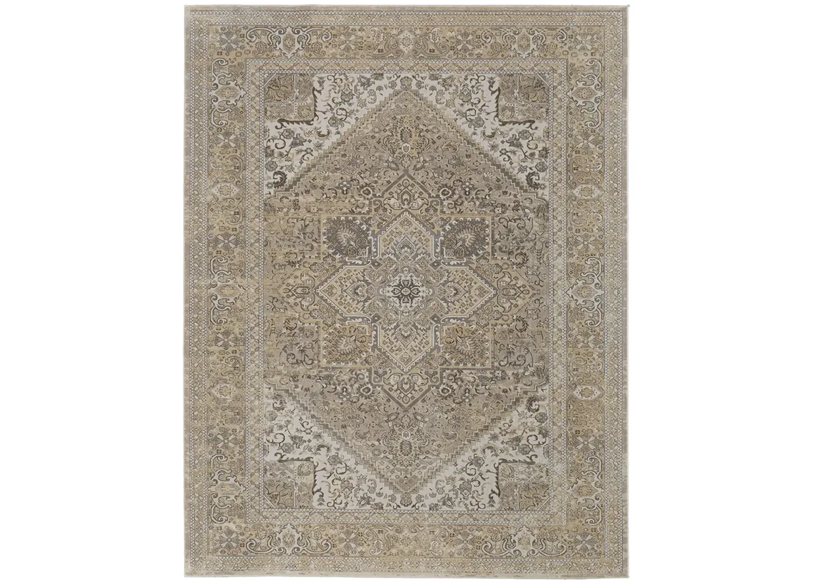 Celene 39KXF Brown/Ivory/Tan 2'6" x 8' Rug