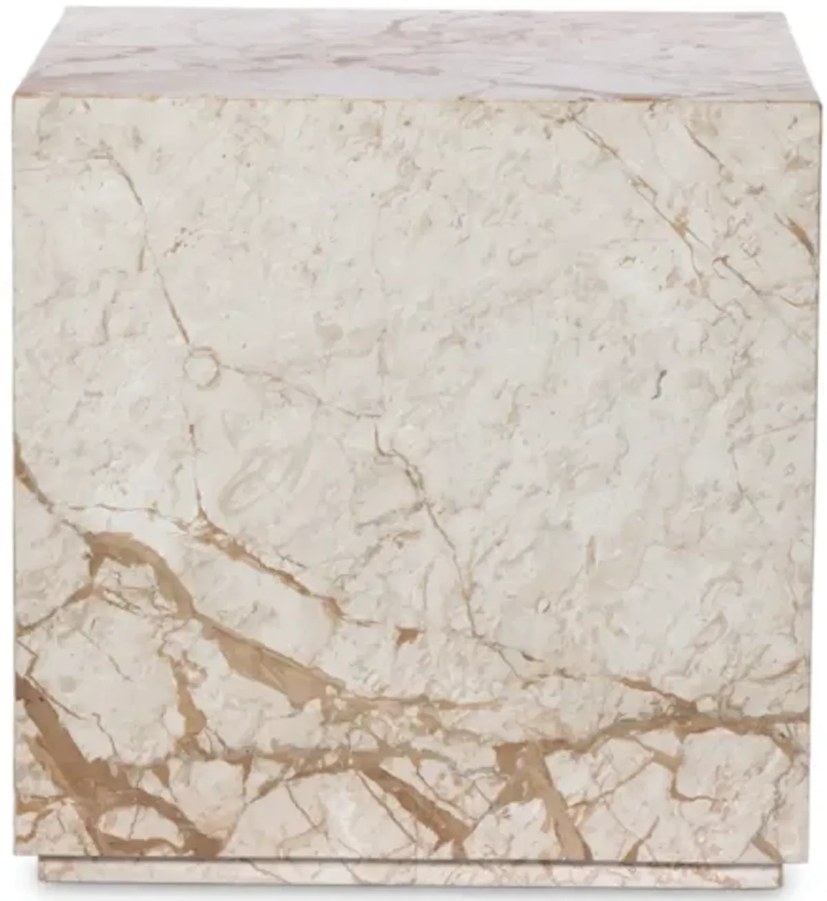 Modern Marble Plinth End Table