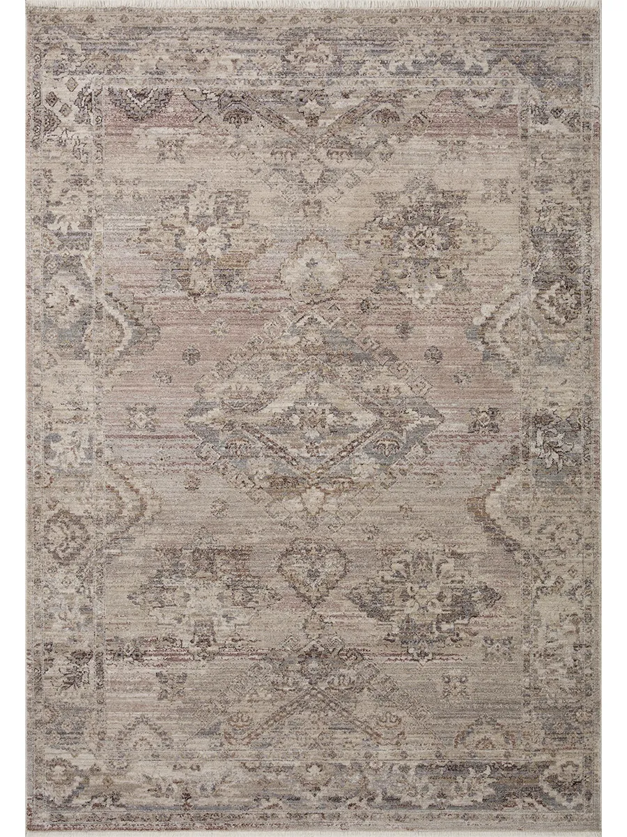 Lyra LYR01 Blush/Dove 5'3" x 7'9" Rug