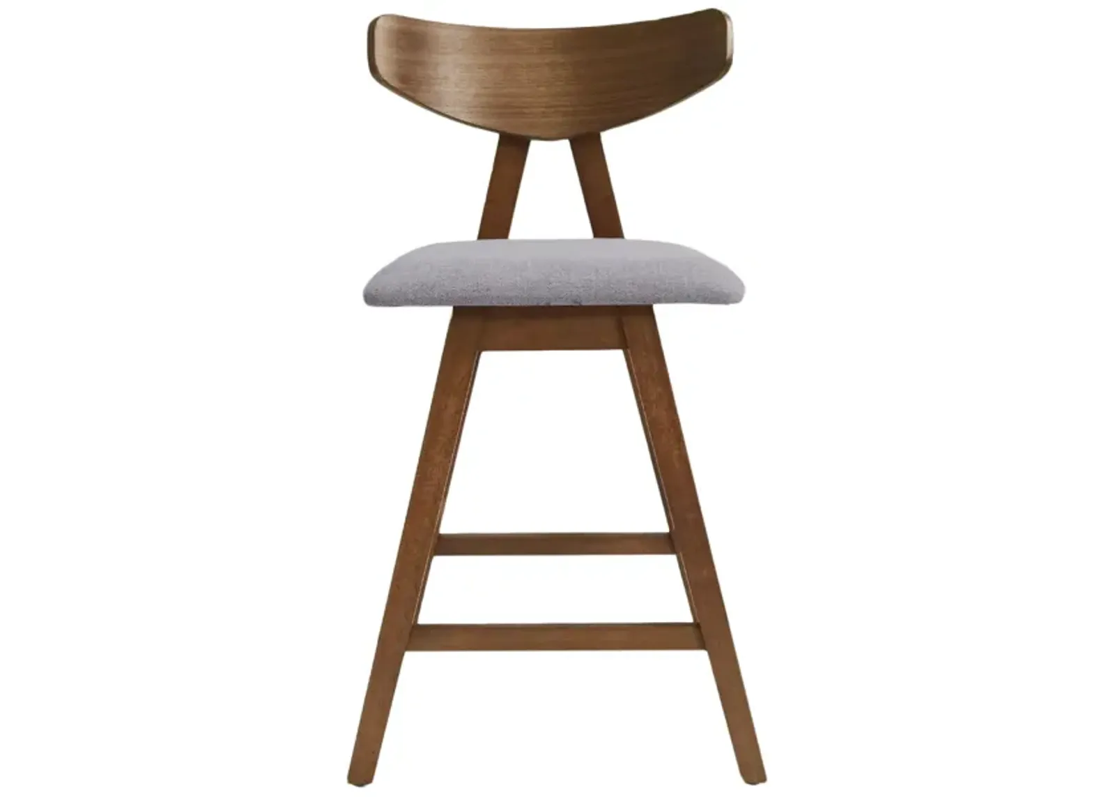 Mid-Century Mod Counter Stools Retro Splayed Legs, Upholstered Comfort