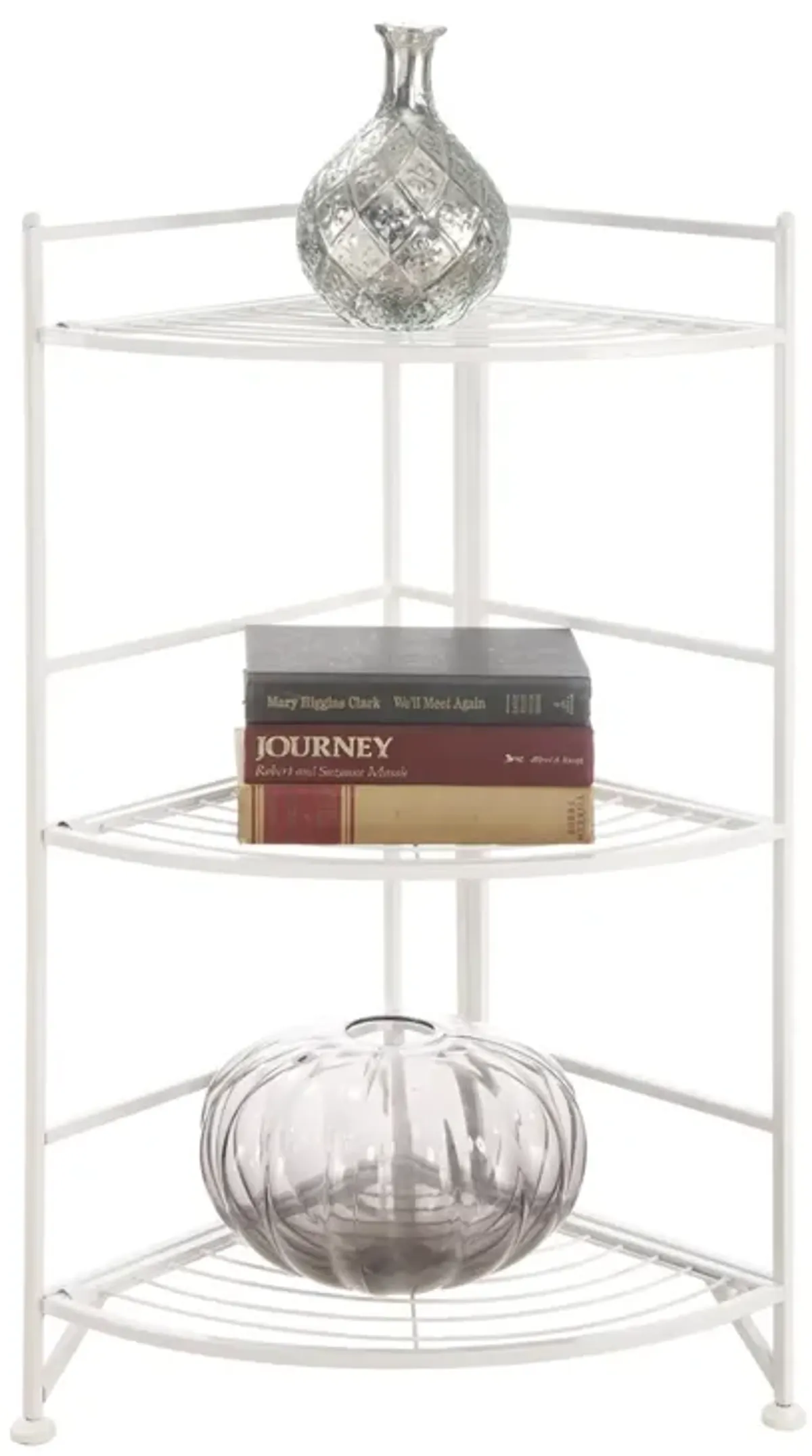 Xtra Storage 3 Tier Corner Folding Metal Corner Shelf