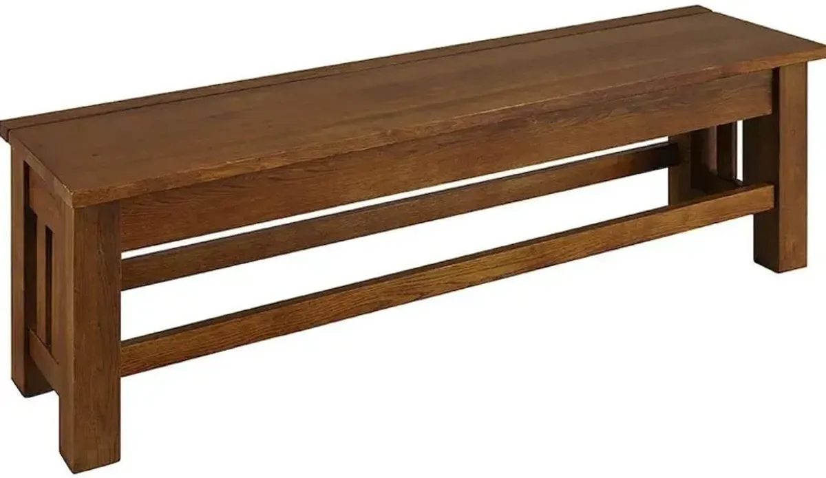 Belen Kox Mission Oak Storage Bench, Belen Kox